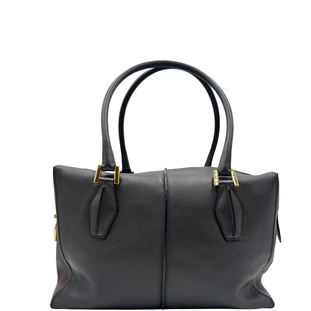 retro Bauletto Tod's in pelle color grigio antracite e viola melanzana, indossabile a spalla, di lusso, originale, ottime condizioni, usato. 