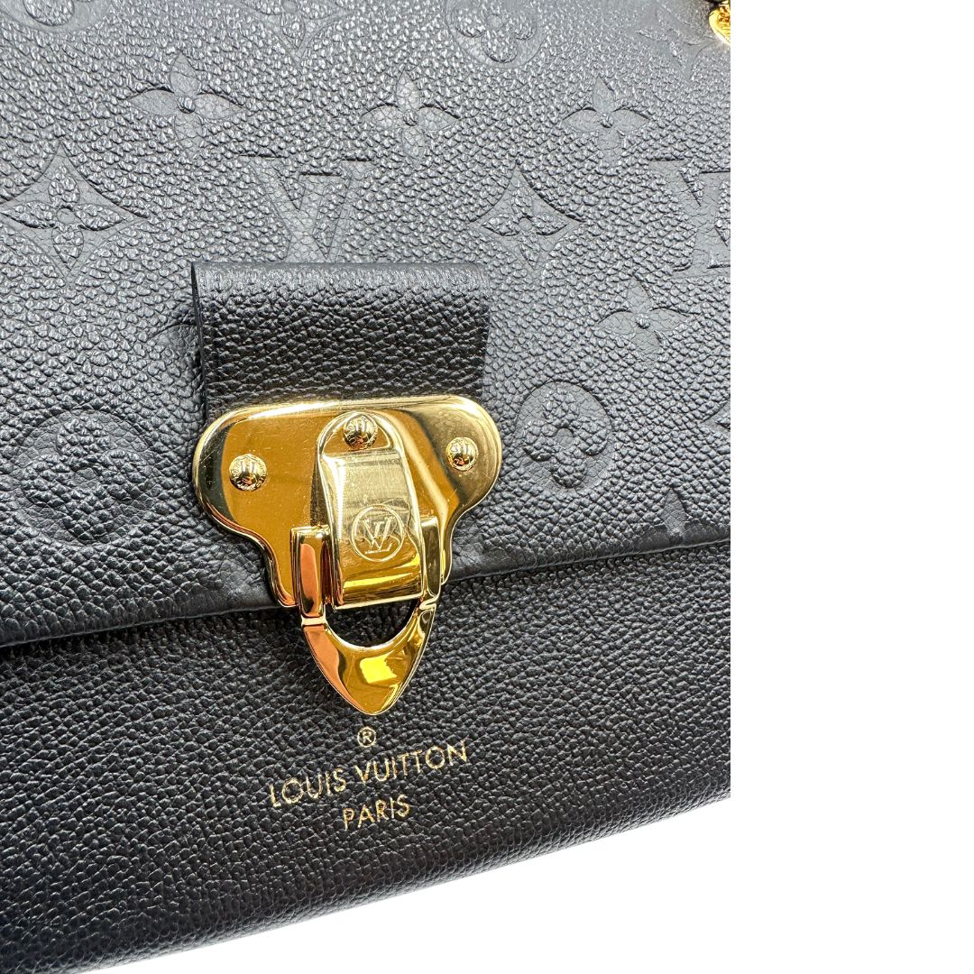 interno  Borsa Vavin LV in pelle monogram Empreinte, di lusso, originale, ottime condizioni, usata 
