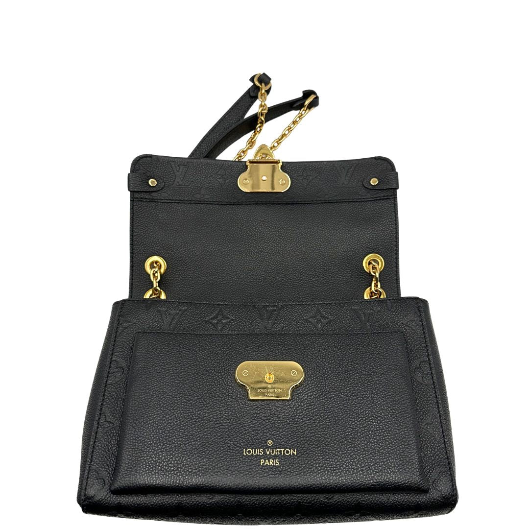 interno  Borsa Vavin LV in pelle monogram Empreinte, di lusso, originale, ottime condizioni, usata 