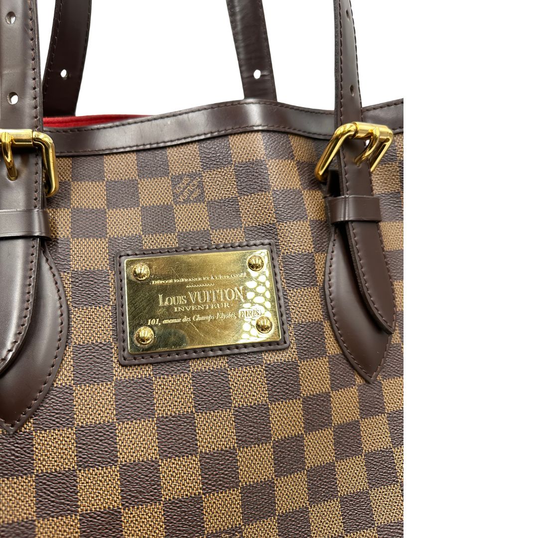 Borsa LV Hampstead in canvas Damier Ébène , di lusso, originale, ottime condizioni, usata. 