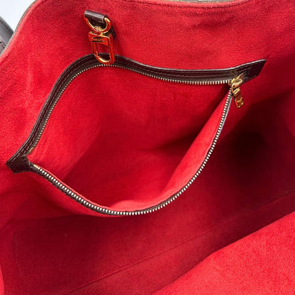 interno Borsa LV Hampstead in canvas Damier Ébène , di lusso, originale, ottime condizioni, usata. 