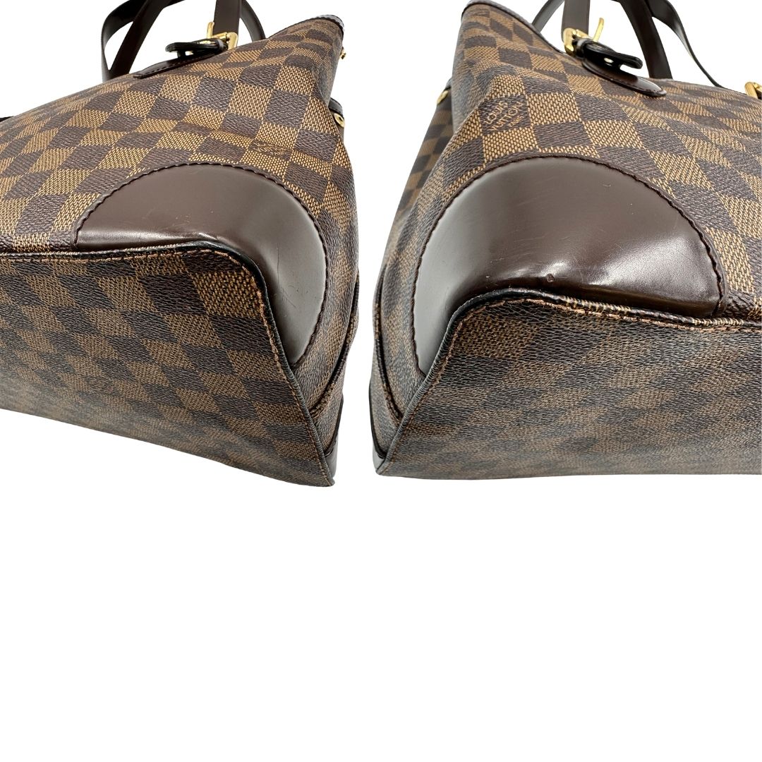angoli Borsa LV Hampstead in canvas Damier Ébène , di lusso, originale, ottime condizioni, usata. 