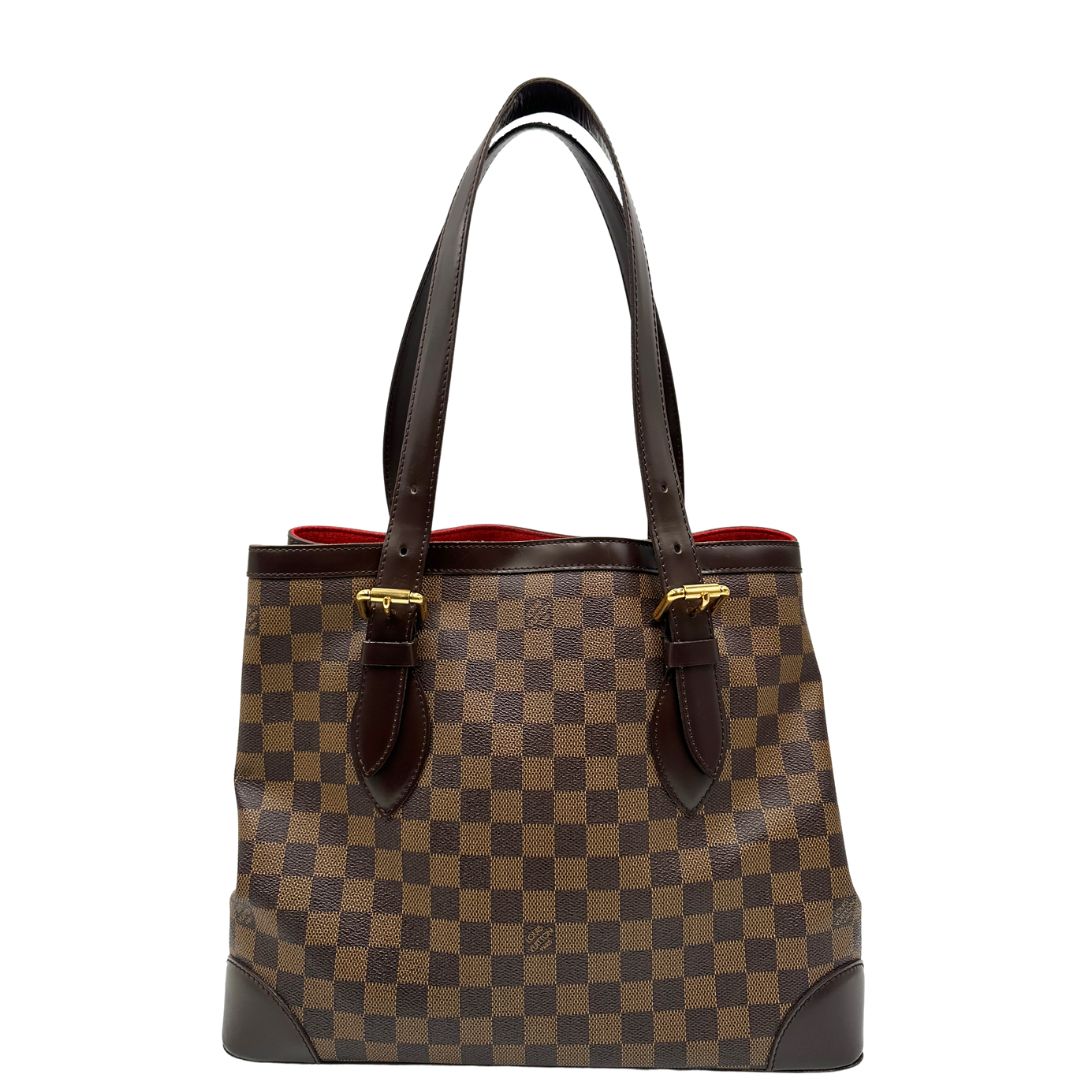 retro Borsa LV Hampstead in canvas Damier Ébène , di lusso, originale, ottime condizioni, usata. 