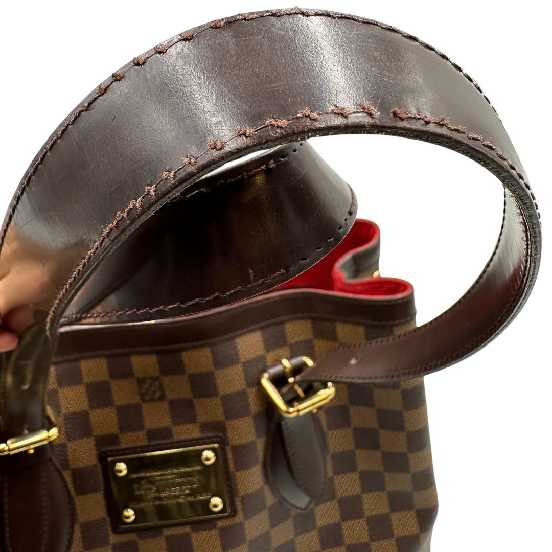 manico Borsa LV Hampstead in canvas Damier Ébène , di lusso, originale, ottime condizioni, usata. 