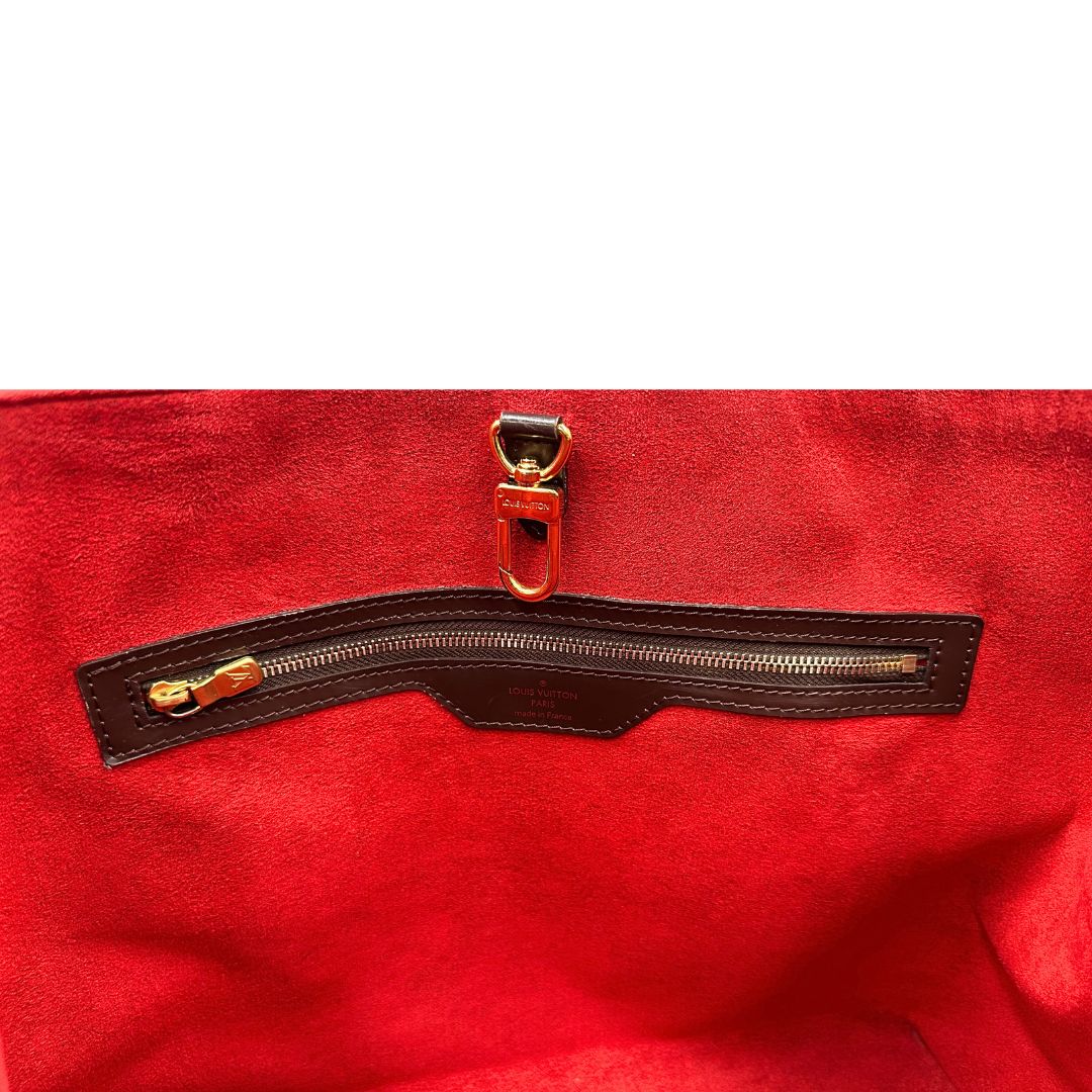 interno Borsa LV Hampstead in canvas Damier Ébène , di lusso, originale, ottime condizioni, usata. 