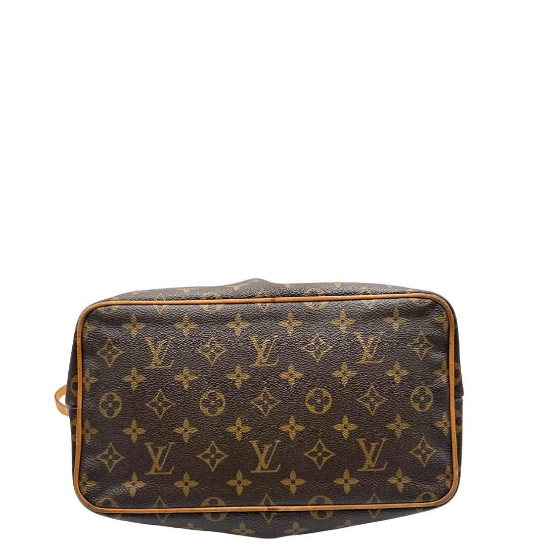 base Borsa LV strutturata in tela monogram e vacchetta naturale, di lusso, originale, ottime condizioni, usata. 