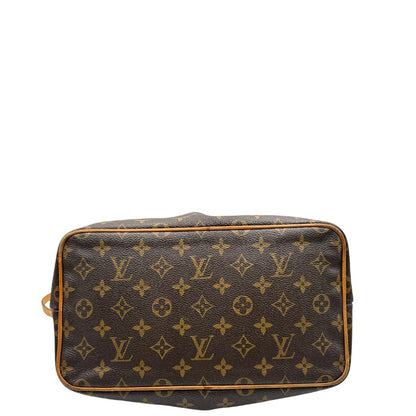 base Borsa LV strutturata in tela monogram e vacchetta naturale, di lusso, originale, ottime condizioni, usata. 