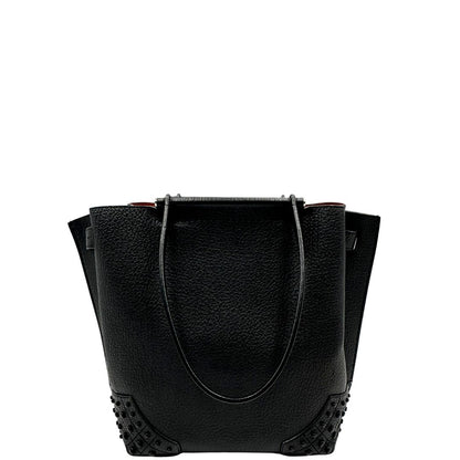 retro Borsa Tod's in pelle nera impreziosita da borchie tono su tono alla base, di lusso, originale, ottime condizioni, usata. 