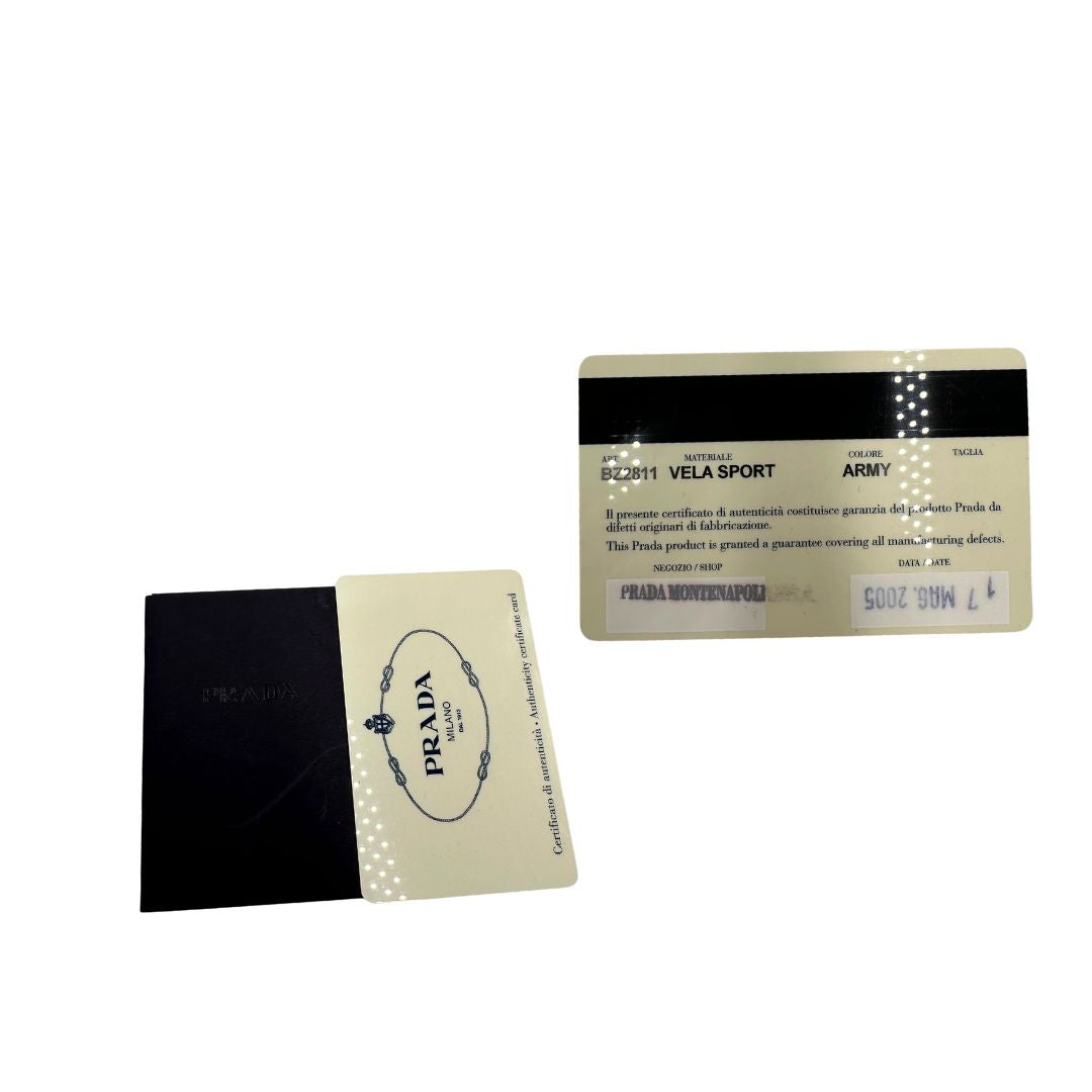 Zaino Prada vela verde
