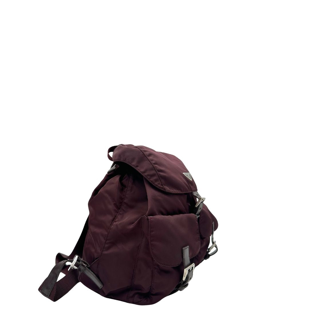 Zaino Prada nylon vinaccia