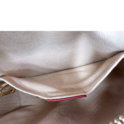 Borsa Gucci in canvas con trama floreale e pelle rossa, di lusso, originale, ottime condizioni, usata.