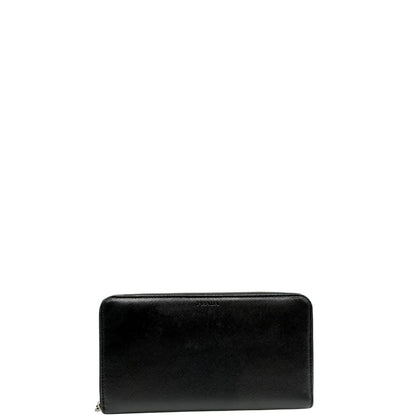 Portafoglio Prada in pelle saffiano nera, di lusso, originale, ottime condizioni, usato.