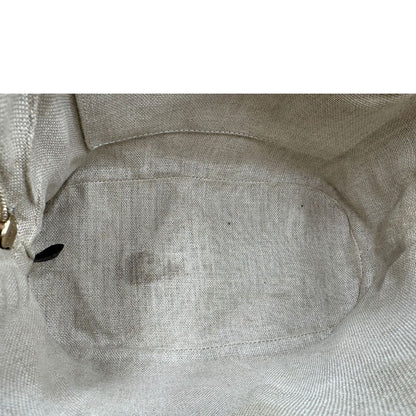 interno Borsa Gucci in pelle microgucissima grigia, di lusso, originale, ottime condizioni, usata. 