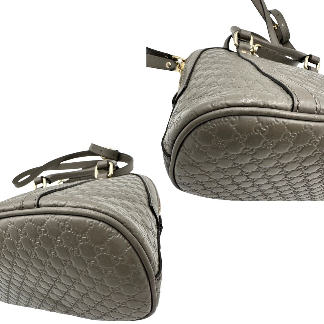 angoliu Borsa Gucci in pelle microgucissima grigia, di lusso, originale, ottime condizioni, usata. 