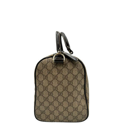 Bauletto Gucci GG con finiture in pelle marroni, di lusso, originale, ottime condizioni, usato.