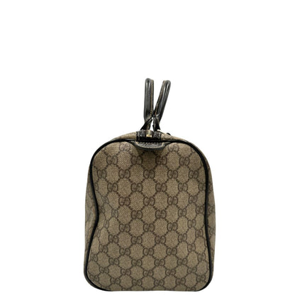 Bauletto Gucci GG con finiture in pelle marroni, di lusso, originale, ottime condizioni, usato.