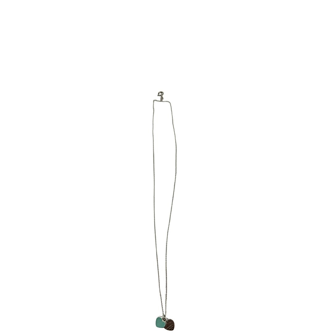 Collana Tiffany&Co. in argento 925 con ciondoli heart, di lusso, originale, ottime condizioni.