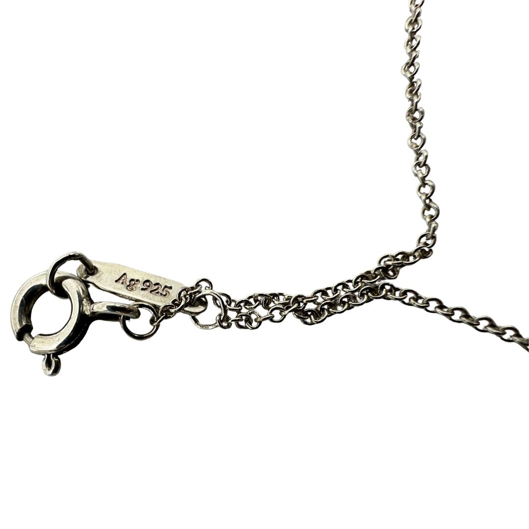 Collana Tiffany&Co. in argento 925 con ciondoli heart, di lusso, originale, ottime condizioni.