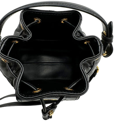 interno  Borsa Christian Dior in pelle con impunture macrocannage e hardware dorato, della collezione Caro, di lusso, originale, ottime condizioni, usato. 