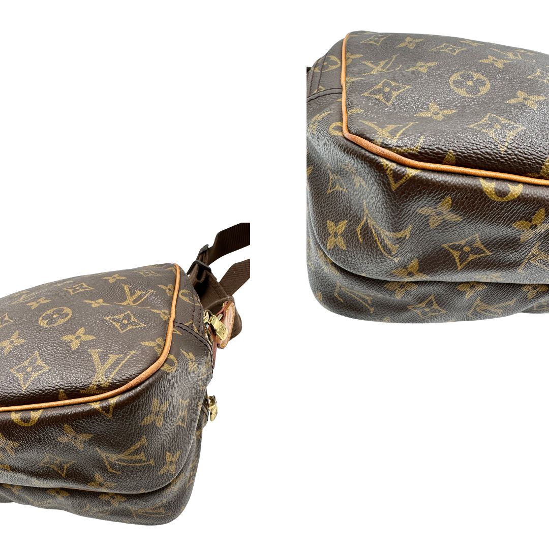 Angoli, Borsa LV Reporter nella versione PM, in canvas monogrammato marrone. Originale, usata, di lusso, in ottime condizioni.