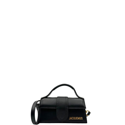 front Borsa Jacquemus nella versione Le Bambino in pelle nera, di lusso, ottime condizioni, usata, originale. 
