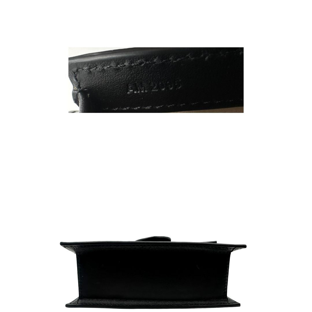 base Borsa Jacquemus nella versione Le Bambino in pelle nera, di lusso, ottime condizioni, usata, originale. 