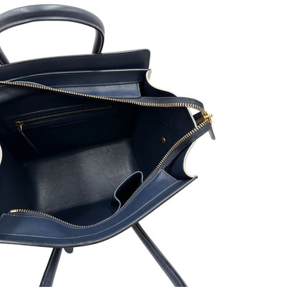 interno  Borsa Celine Luggage, munita di doppi manici stondati, di lusso, originale, ottime condizioni, usata. 