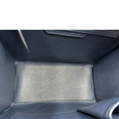 interno  Borsa Celine Luggage, munita di doppi manici stondati, di lusso, originale, ottime condizioni, usata. 