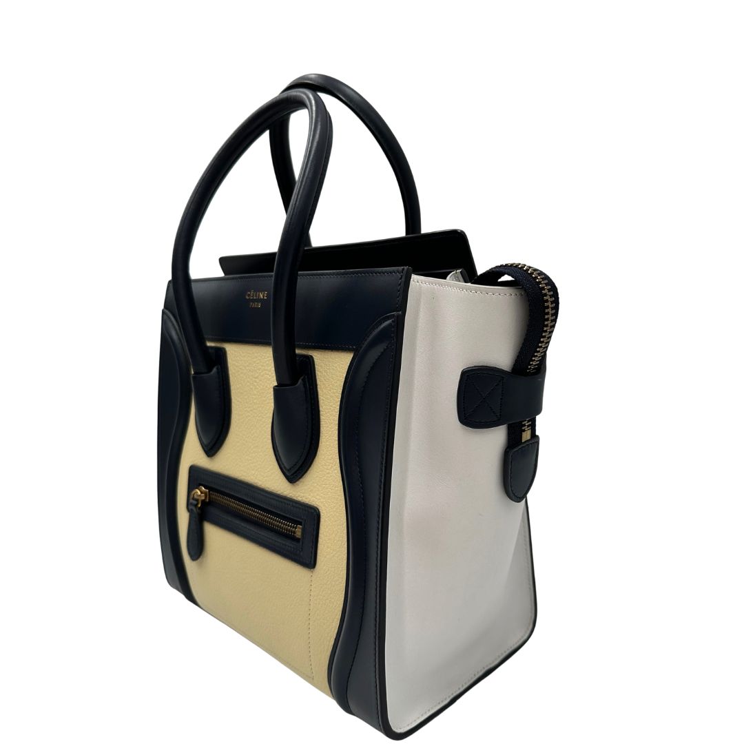 lato  Borsa Celine Luggage, munita di doppi manici stondati, di lusso, originale, ottime condizioni, usata. 