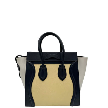 retro  Borsa Celine Luggage, munita di doppi manici stondati, di lusso, originale, ottime condizioni, usata. 
