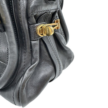  Borsa Chloé in pelle nera, indossabile a spalla o a mano, di lusso, originale, ottime condizioni, usata.