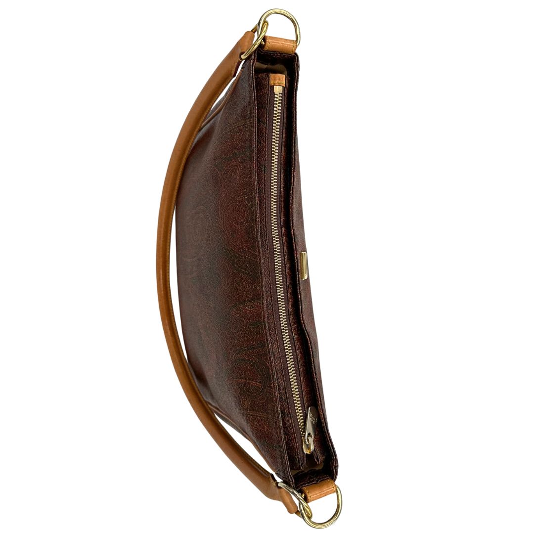 Borsa Etro in canvas trama Paisley, indossabile a spalla, di lusso, originale, ottime condizioni, usata.