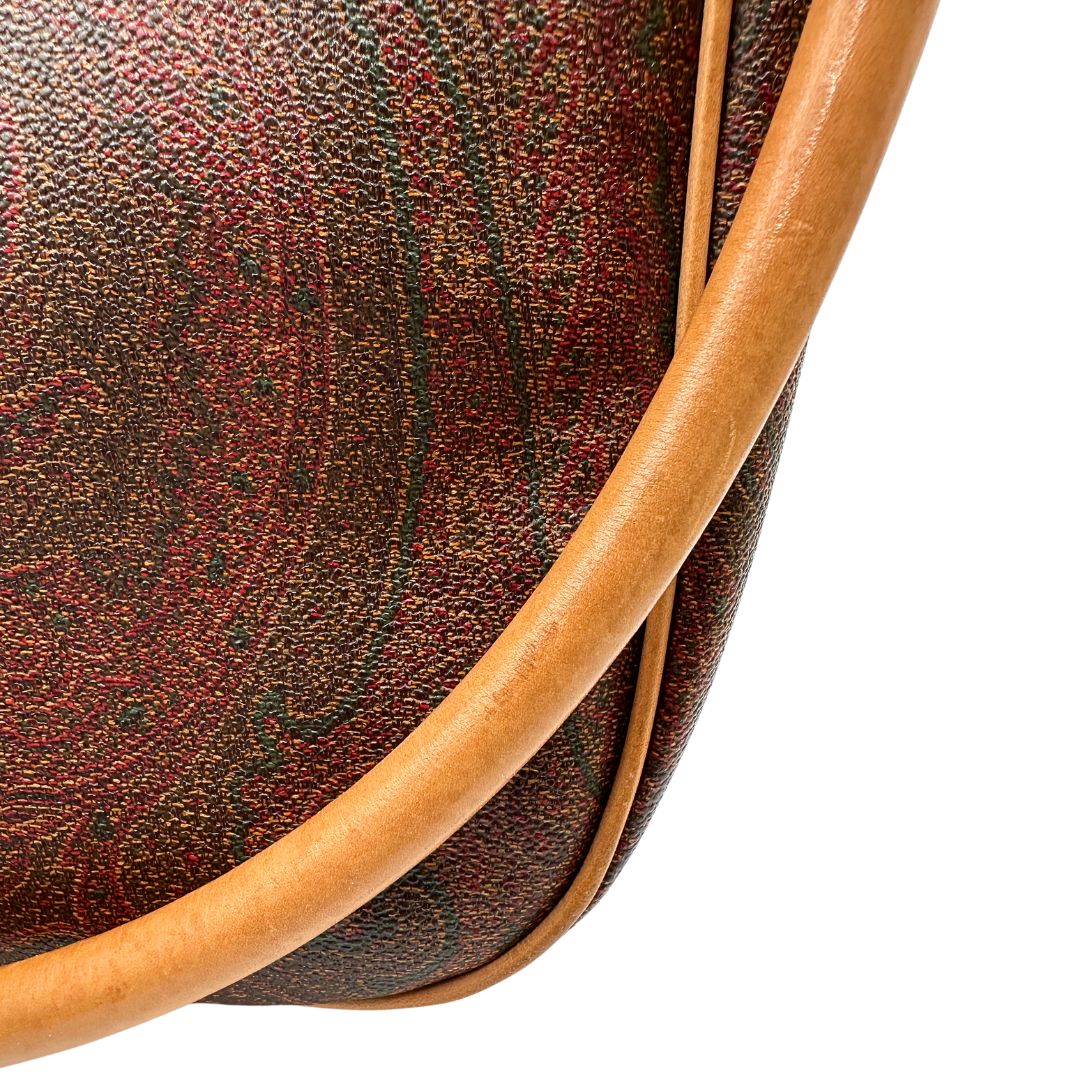 Borsa Etro in canvas trama Paisley, indossabile a spalla, di lusso, originale, ottime condizioni, usata.