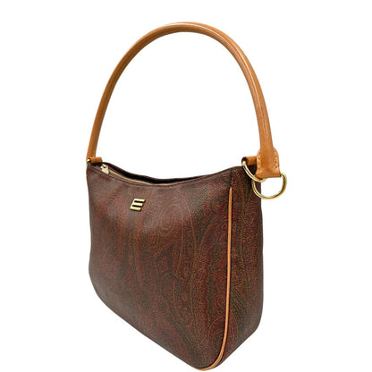 lato Borsa Etro in canvas trama Paisley, indossabile a spalla, di lusso, originale, ottime condizioni, usata. 