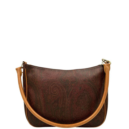 retro Borsa Etro in canvas trama Paisley, indossabile a spalla, di lusso, originale, ottime condizioni, usata. 