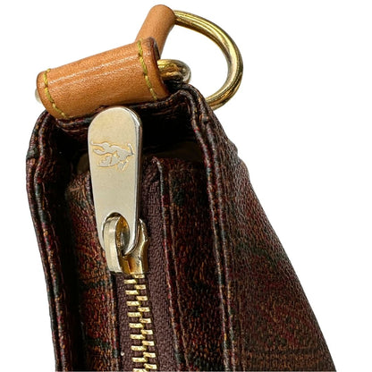 Borsa Etro in canvas trama Paisley, indossabile a spalla, di lusso, originale, ottime condizioni, usata. 