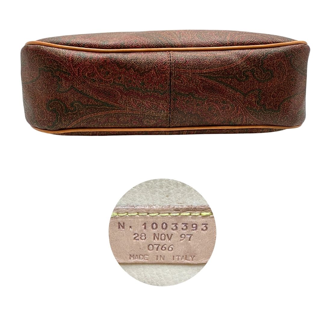 base Borsa Etro in canvas trama Paisley, indossabile a spalla, di lusso, originale, ottime condizioni, usata.