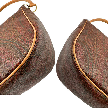 angoli Borsa Etro in canvas trama Paisley, indossabile a spalla, di lusso, originale, ottime condizioni, usata. 