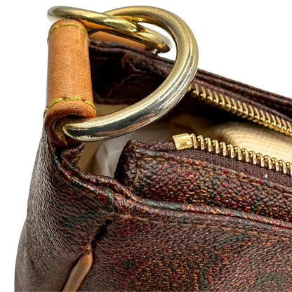 Borsa Etro in canvas trama Paisley, indossabile a spalla, di lusso, originale, ottime condizioni, usata. 