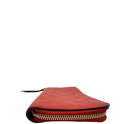 Portadocumenti Louis Vuitton in pelle monogram rossa, di lusso, originale, ottime condizioni, usato.