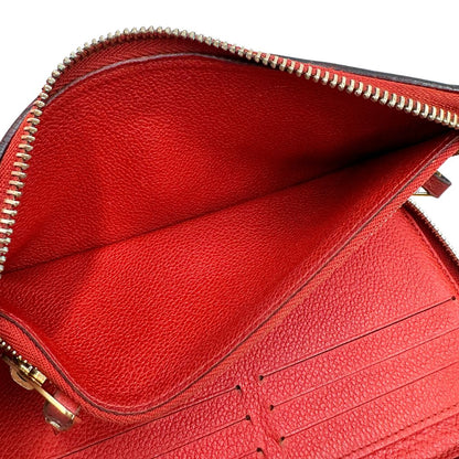 Portadocumenti Louis Vuitton in pelle monogram rossa, di lusso, originale, ottime condizioni, usato.