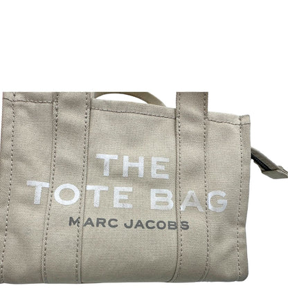  Borsa Marc Jacobs in tessuto color sabbia nella versione small, di lusso, originale, ottime condizioni, usata. 