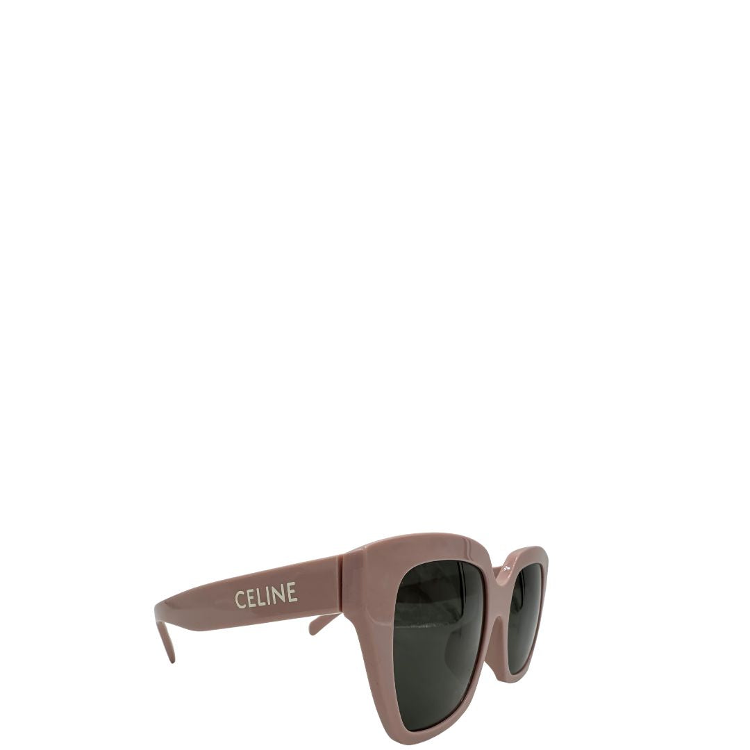 Occhiali da sole Celine in acetato rosa, di lusso, originale, usati.
