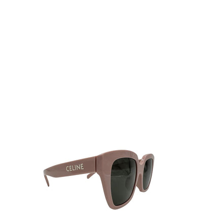 Occhiali da sole Celine in acetato rosa, di lusso, originale, usati.