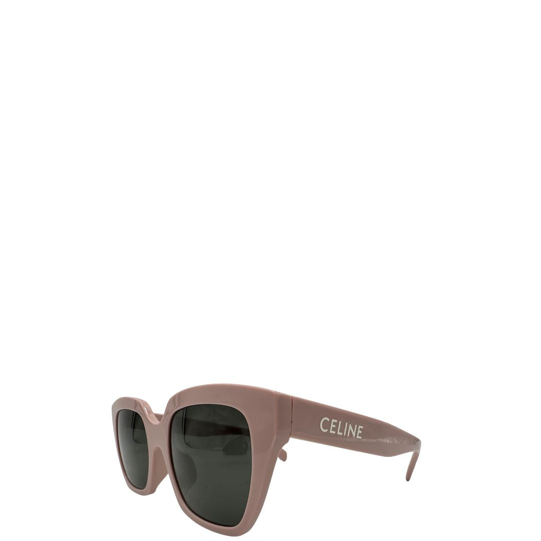 Occhiali da sole Celine in acetato rosa, di lusso, originale, usati.