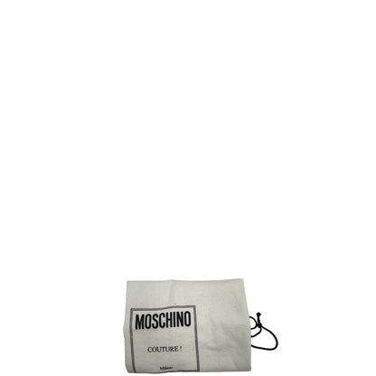 dustbag Borsa Moschino in nylon nero, munita di un manico singolo e una tracolla amovibile e regolabile, di lusso, originale, ottime condizioni, usata. 