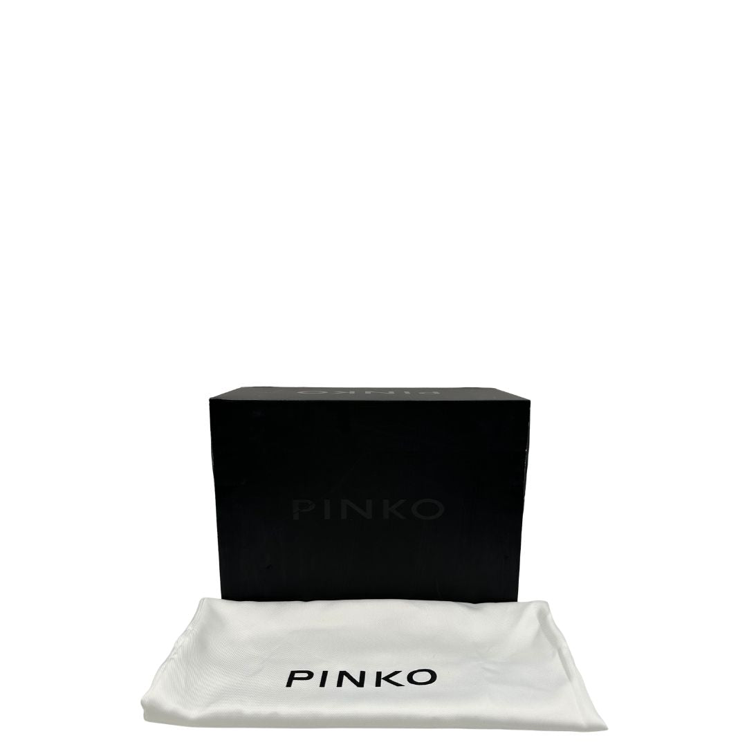 Borsa Pinko in pelle color terracotta trapuntata, di lusso, originale, eccellenti condizioni.