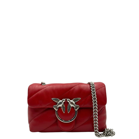 Borsa Pinko in pelle color terracotta trapuntata, di lusso, originale, eccellenti condizioni.