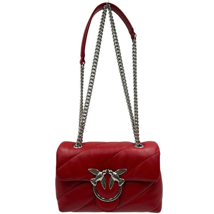 Borsa Pinko in pelle color terracotta trapuntata, di lusso, originale, eccellenti condizioni.