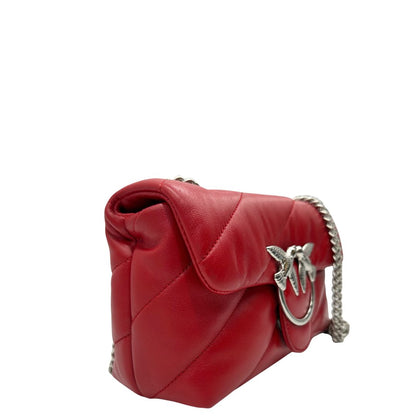 Borsa Pinko in pelle color terracotta trapuntata, di lusso, originale, eccellenti condizioni.